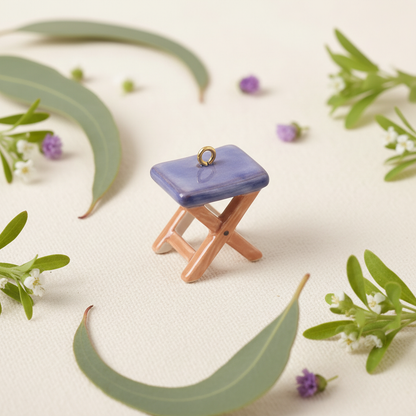 Folding Stool - Botanical