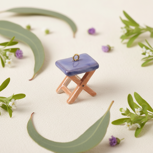 Folding Stool - Botanical