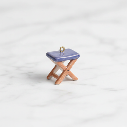 Folding Stool - Marble