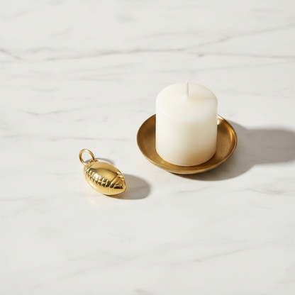 Football Charm - Candle Marble