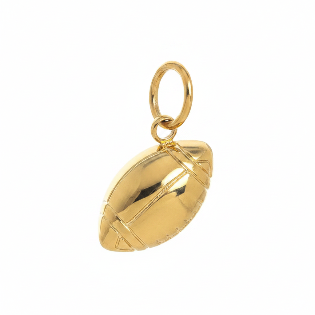 Football Charm - Side Angle