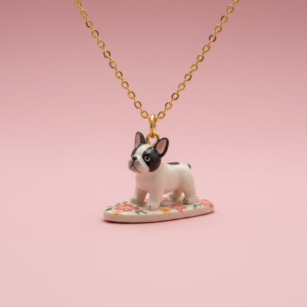 French Bulldog Charm - Necklace Styling