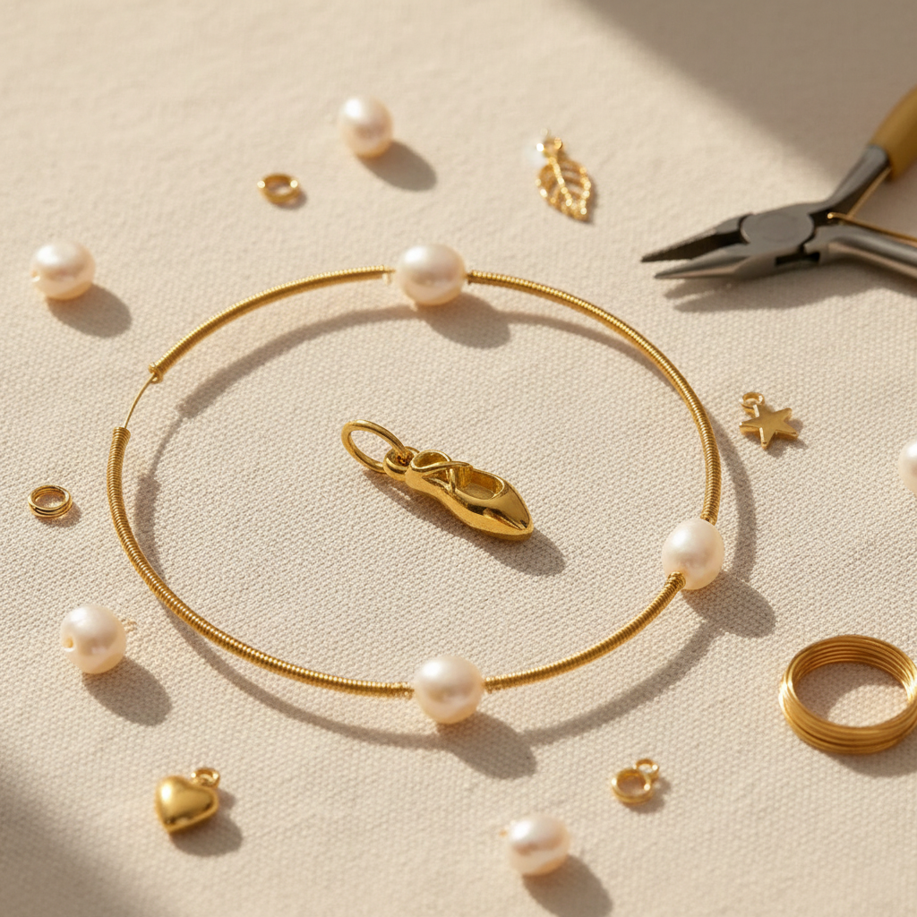 Gold Ballet Shoe DIY Scene