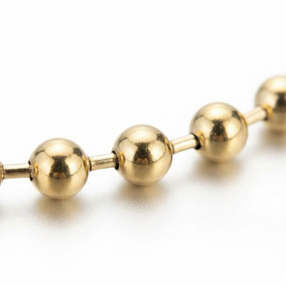 Gold Bead Bracelet - Macro Detail