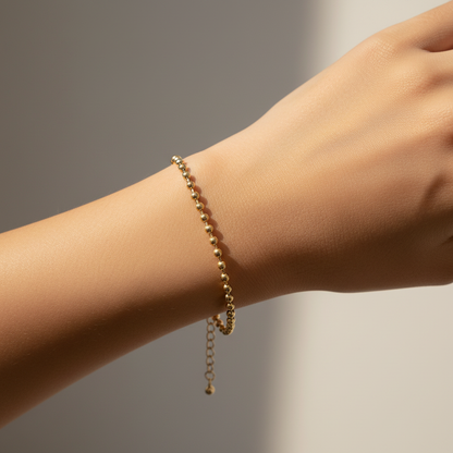 Gold Bead Bracelet - Wrist Lifestyle