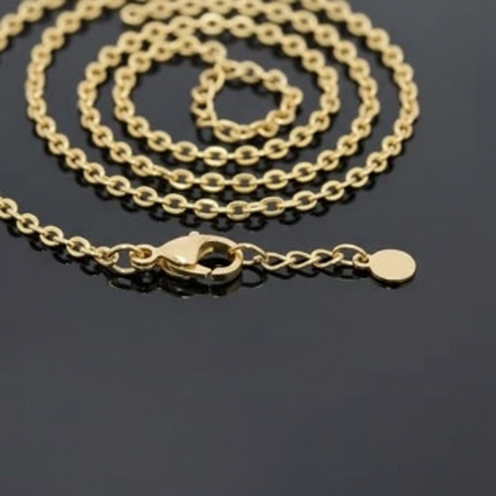 Gold Cable Chain - Dark Background
