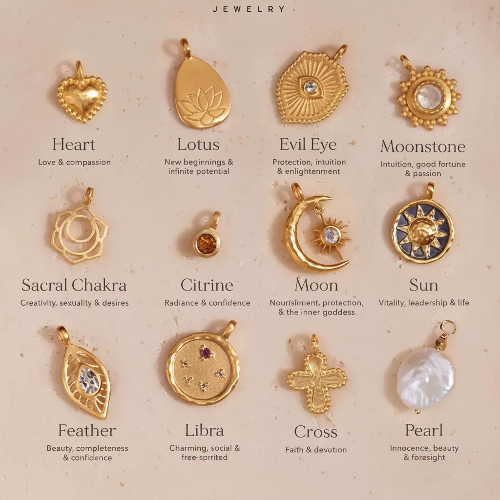 Gold Charms Flatlay 2