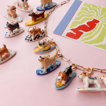 Golden Retriever Charm - Pink Lifestyle
