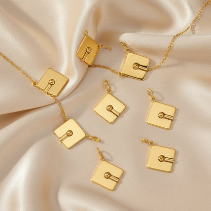 Graduation Cap Charm - Champagne Silk