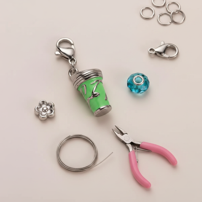Green Cup Charm - 3/4 View