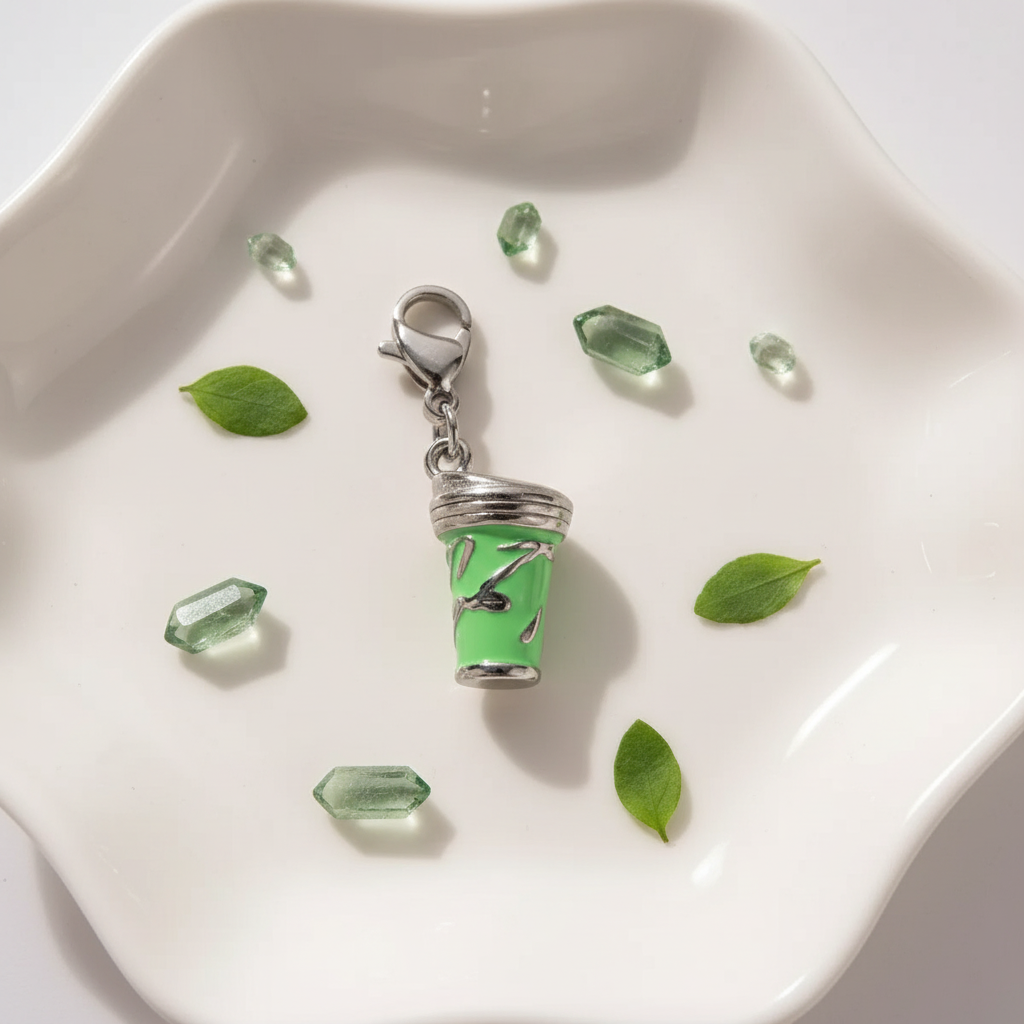 Green Cup Charm - Jewelry Dish