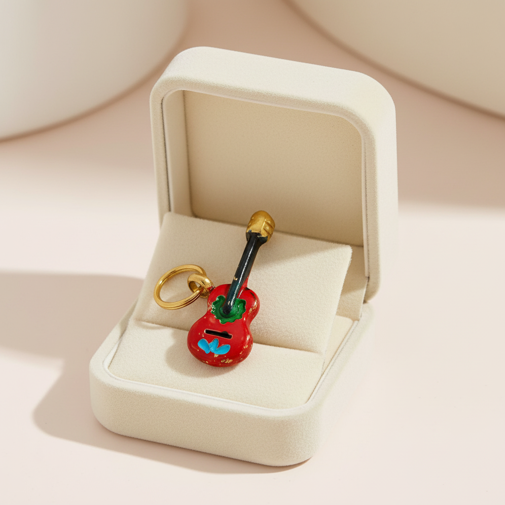 Guitar Charm - Jewelry Box
