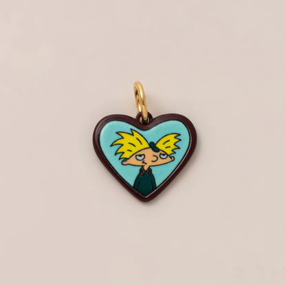 Heart Charm 1 - Beige Background