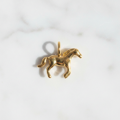 Horse Charm - Marble Flat Lay
