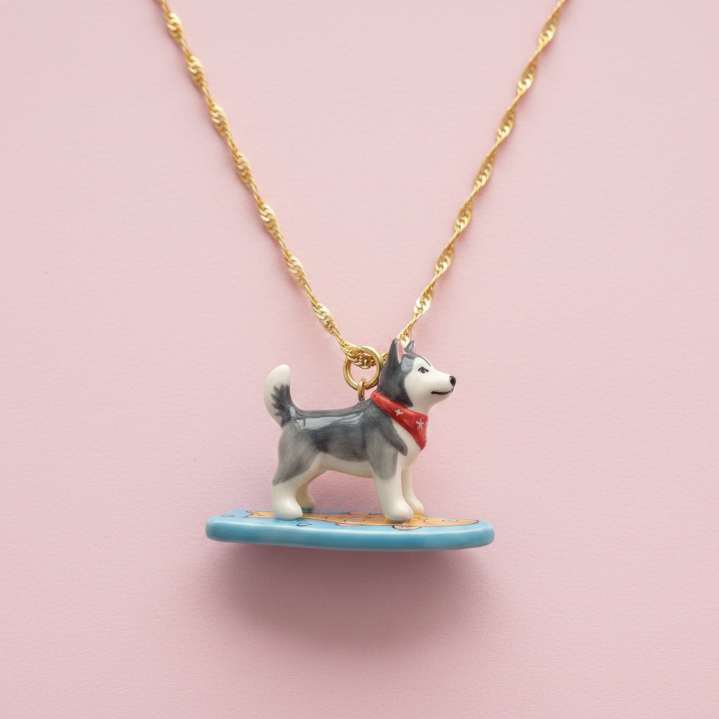 Husky Charm - Necklace Styling