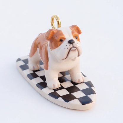 English Bulldog charm close-up detail shot