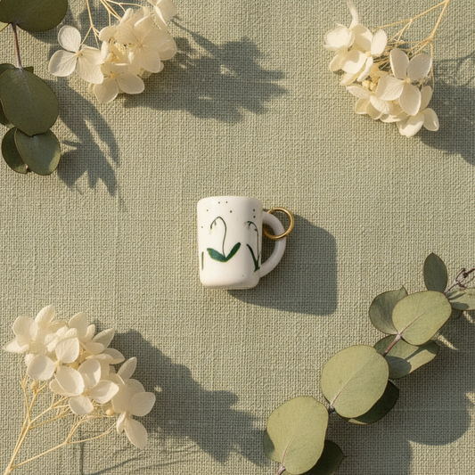 Lily Mug - Sage Eucalyptus Cottagecore