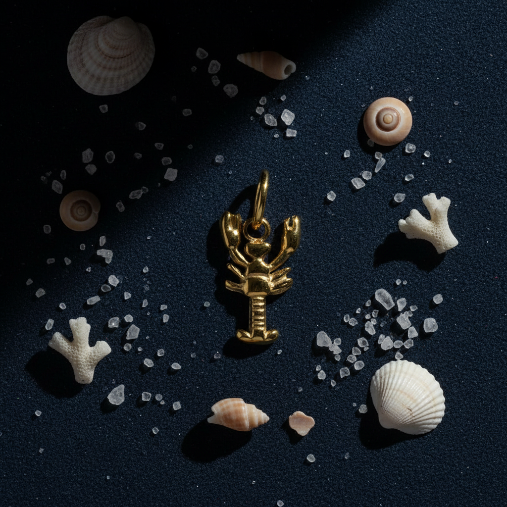 Lobster Charm - Navy Dark