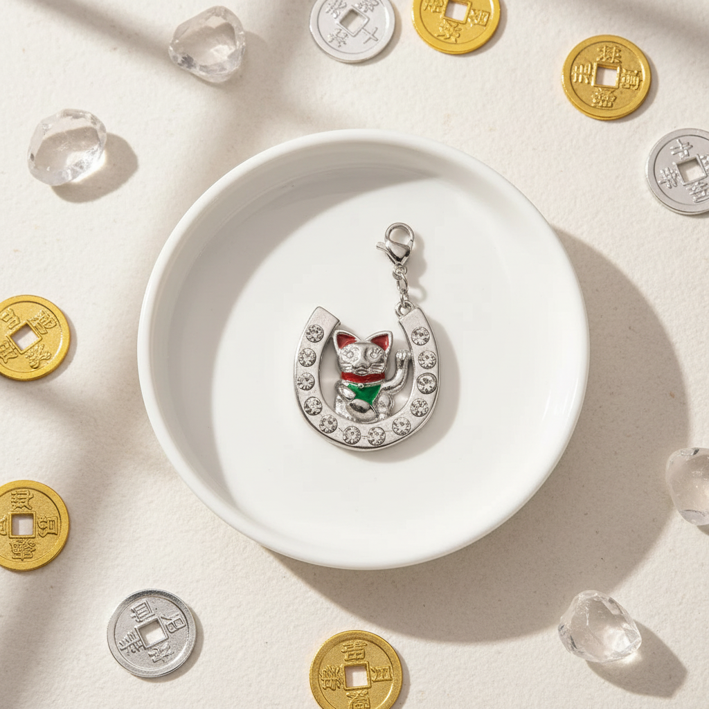 Lucky Cat Charm - Jewelry Dish
