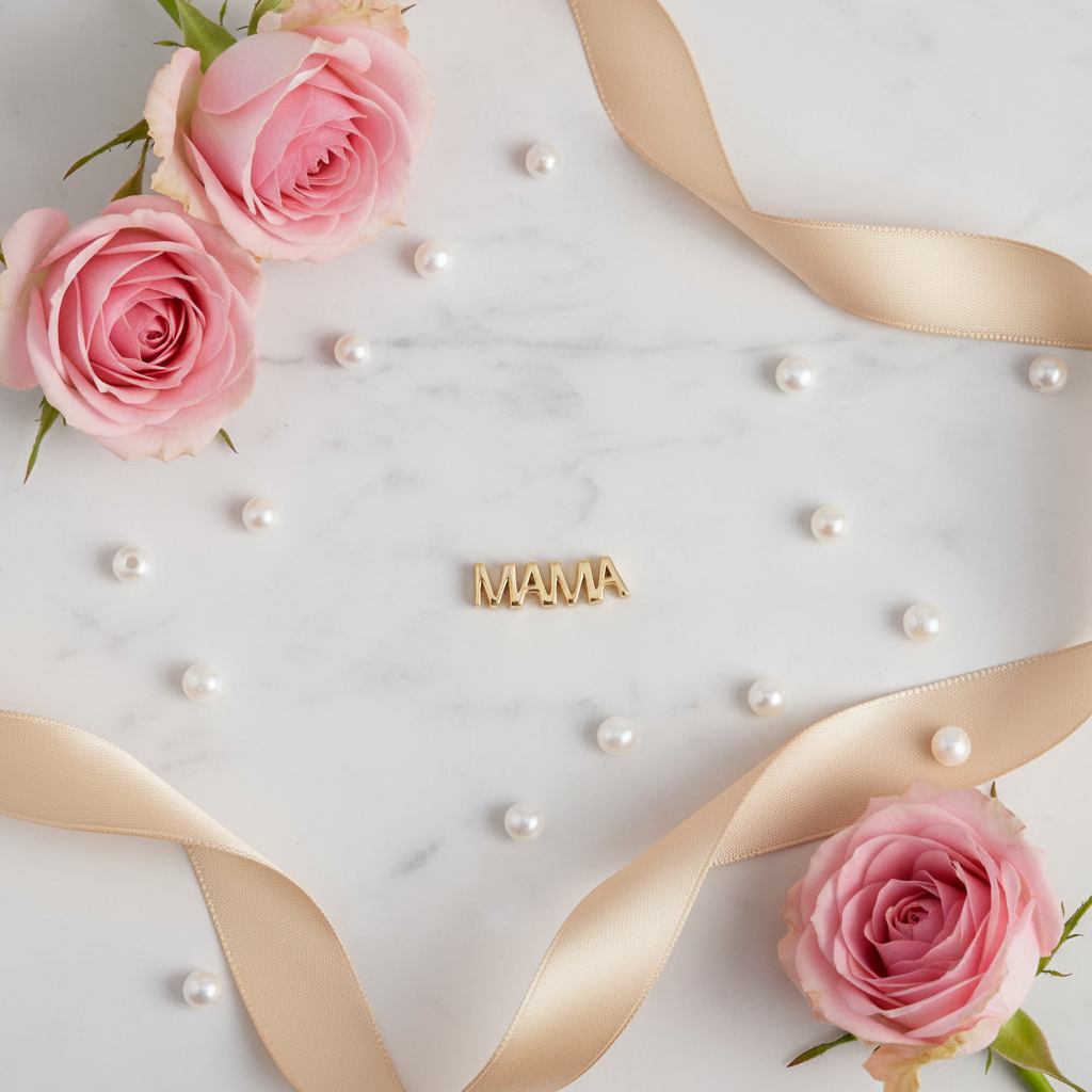 MAMA Charm Mother's Day Flatlay