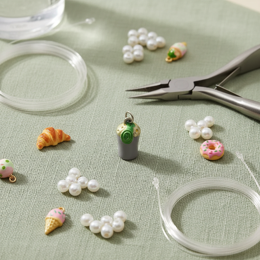 Matcha Cup Charm DIY Scene
