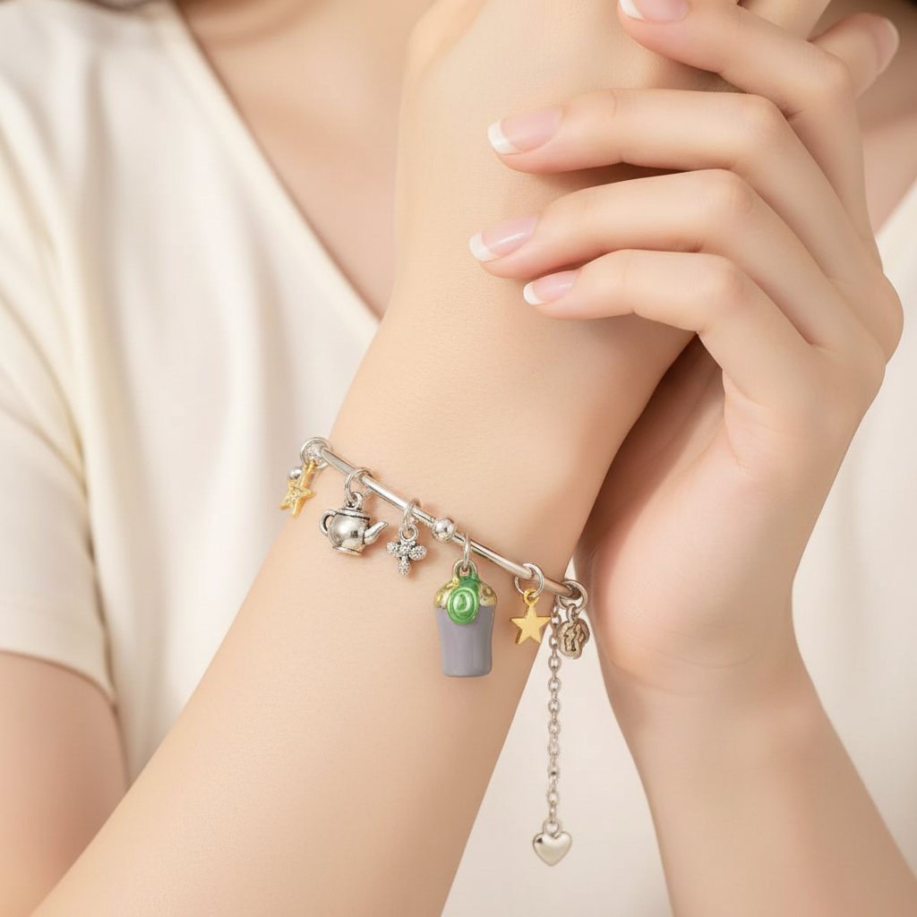 Matcha Cup Charm Wrist