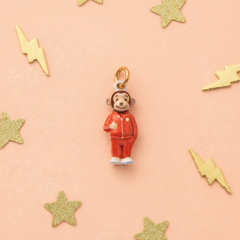 Monkey Charm 4 - Coral Scene