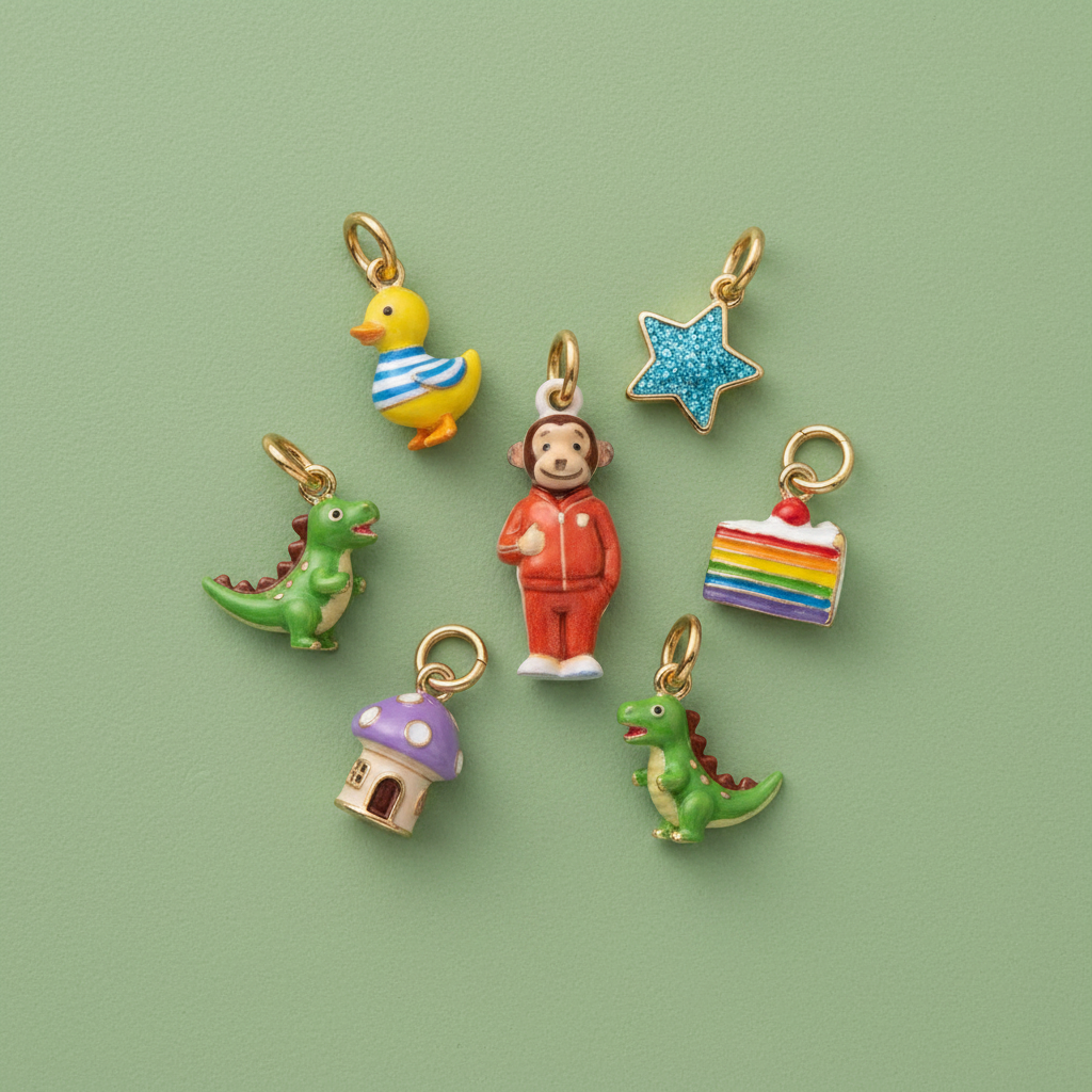 Monkey Charm 7 - Green Group