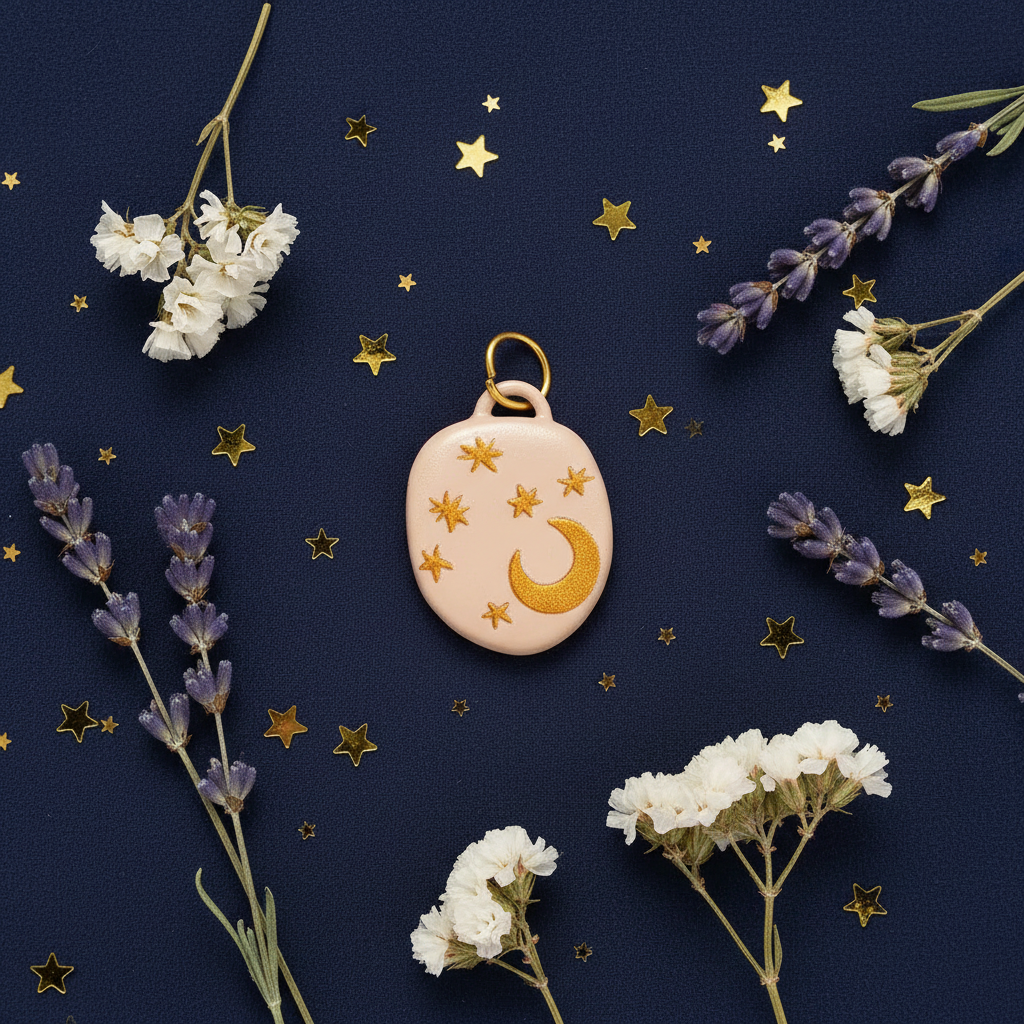 Moon Star Ceramic Charm 8