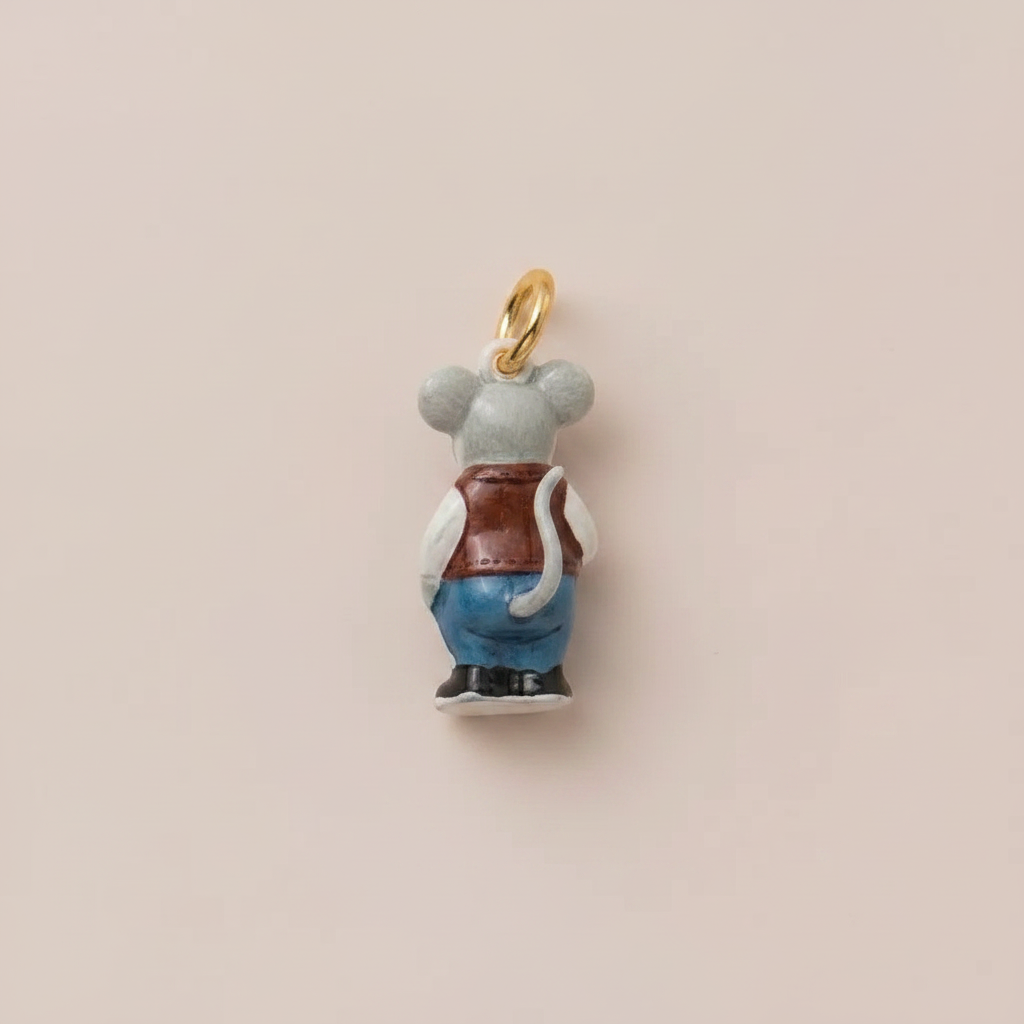 Mouse Charm - Back View