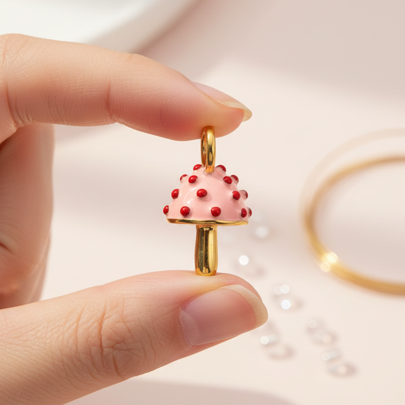 Mushroom Charm - Hand Hold DIY