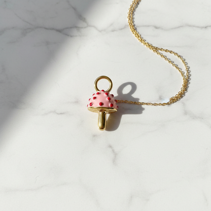 Mushroom Charm - Marble Flat Lay