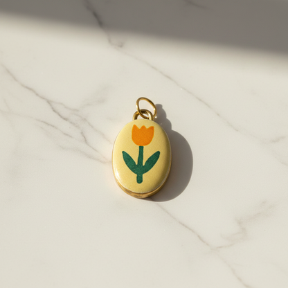 Orange Tulip Charm 5
