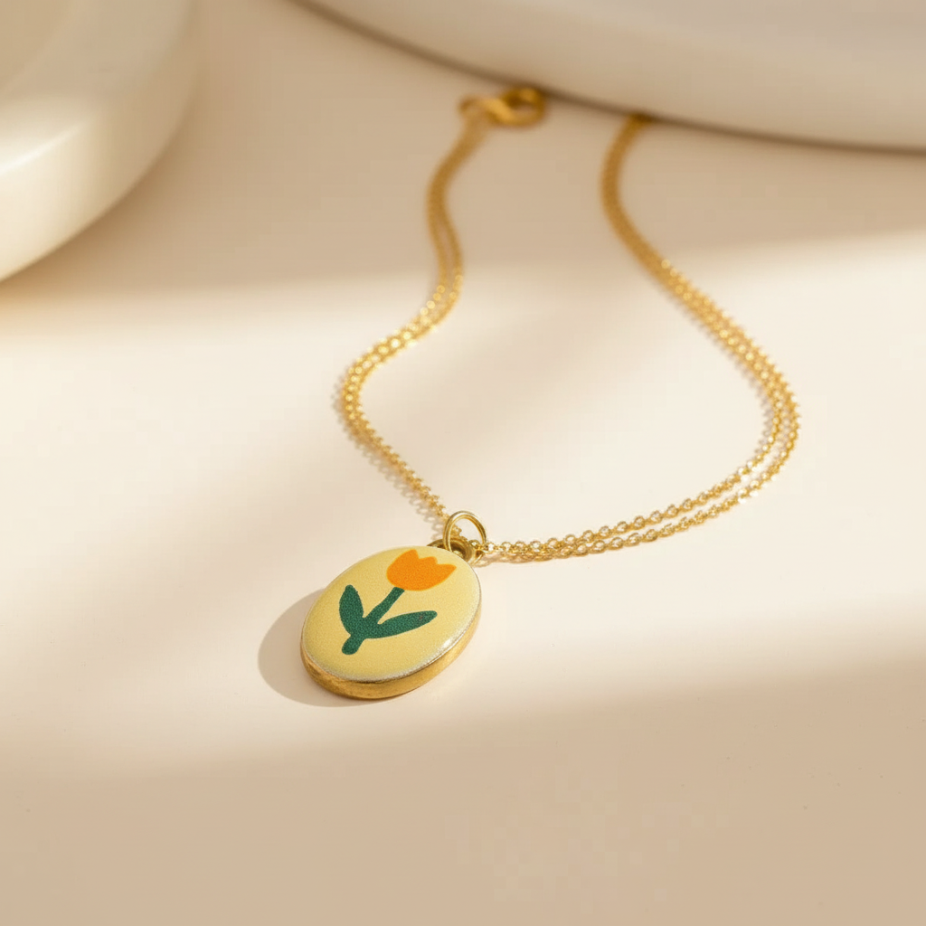 Orange Tulip Charm 7