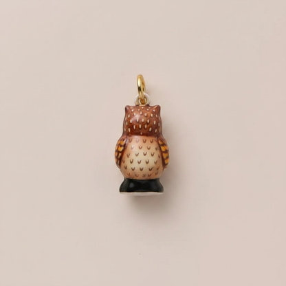 Owl Charm - Back View