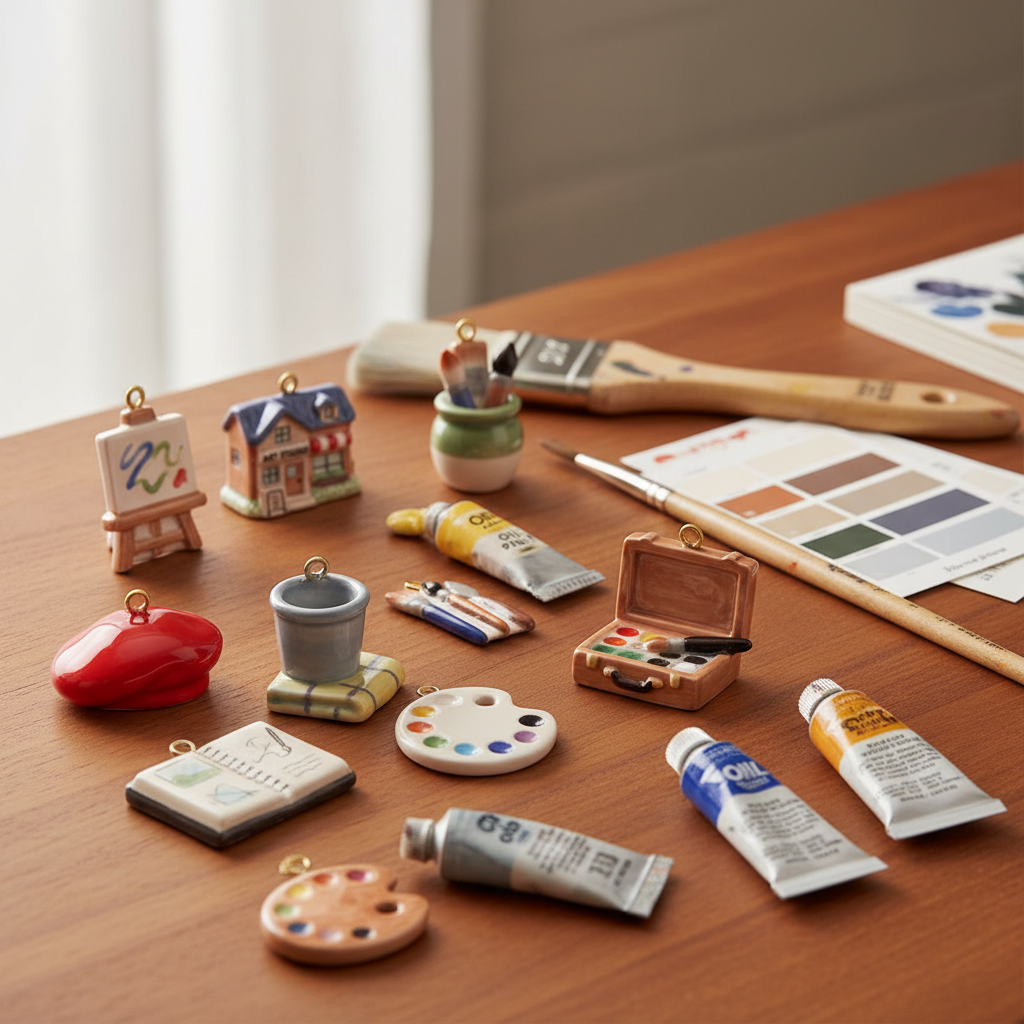 Paint Tubes Charm - Artist Desk