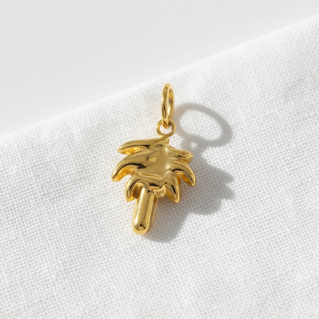Palm Tree Charm - Linen Texture