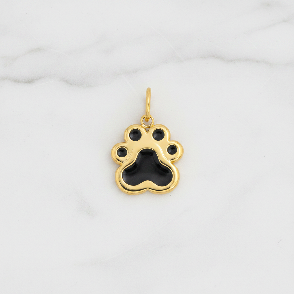 Paw Charm - Marble Flatlay