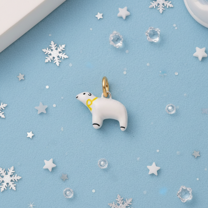 Polar Bear Charm 4 - Winter Scene