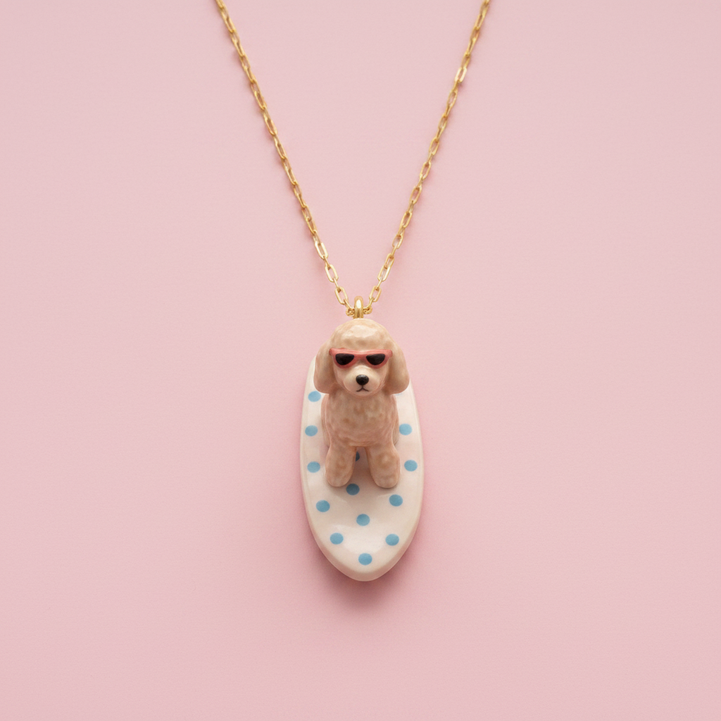 Poodle Charm - Necklace Styling