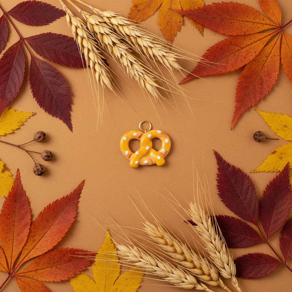 Pretzel Charm - Botanical