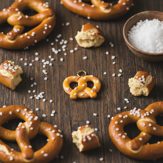Pretzel Charm - Snack Flatlay