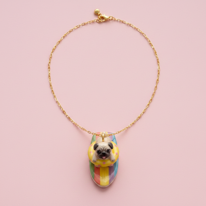 Pug Charm - Necklace Styling