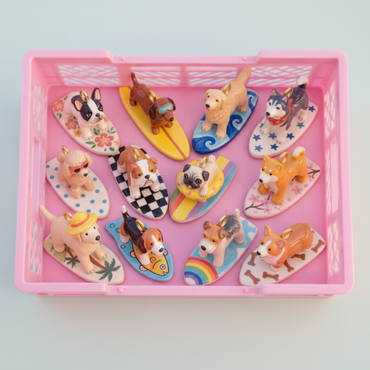 Pug Charm - Pink Crate Display