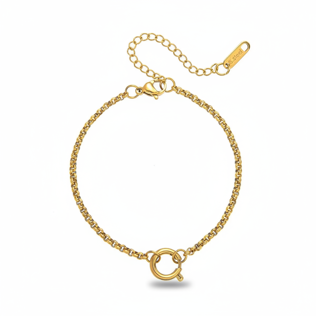 Pure white background bracelet