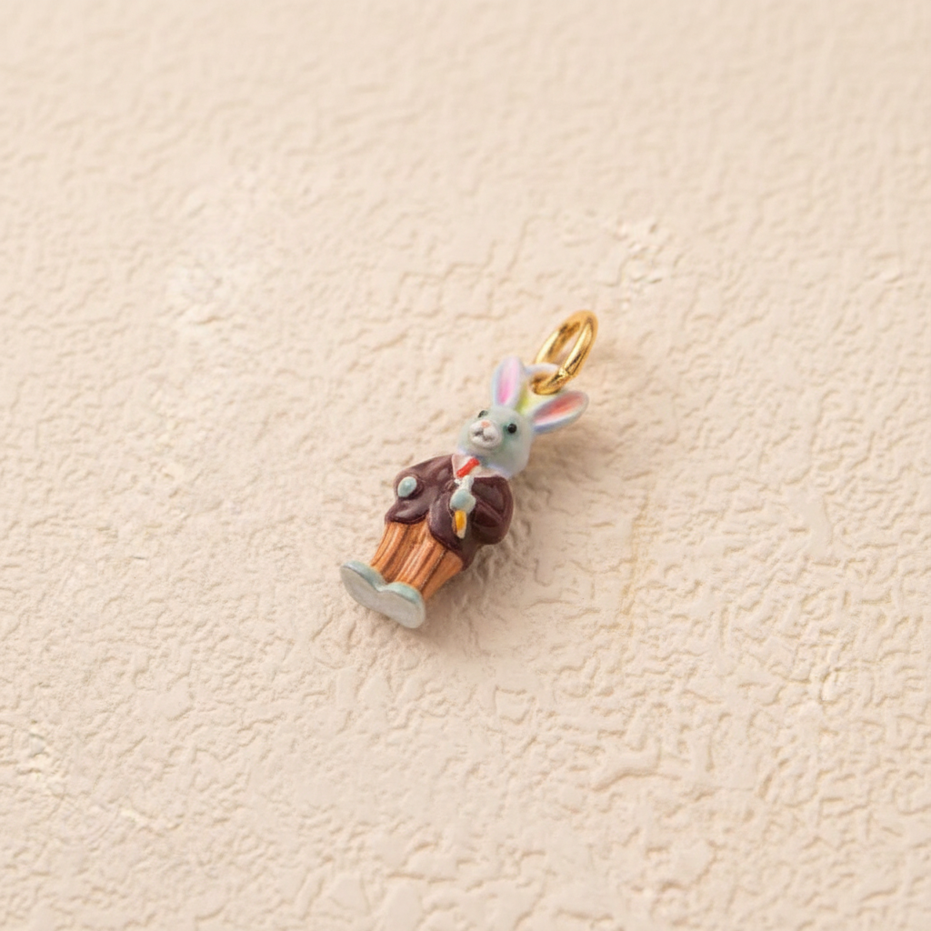 Rabbit Charm 2 - Beige Linen