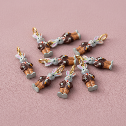 Rabbit Charm 7 - Pink Group