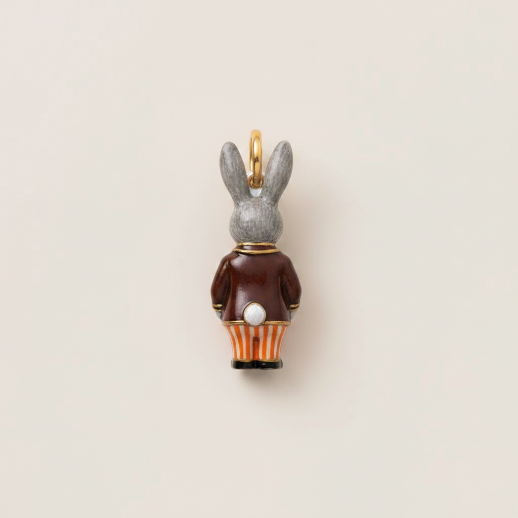 Rabbit Charm - Back View