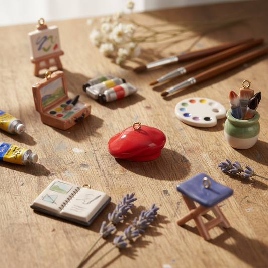 Red Beret Charm - Artist Desk
