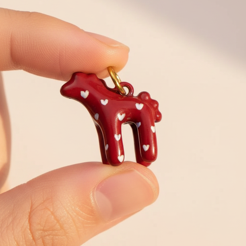 Red Horse Charm - Hand Hold DIY